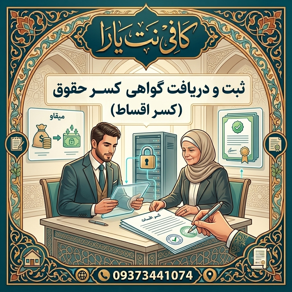 گواهی کسر حقوق (کسر اقساط)