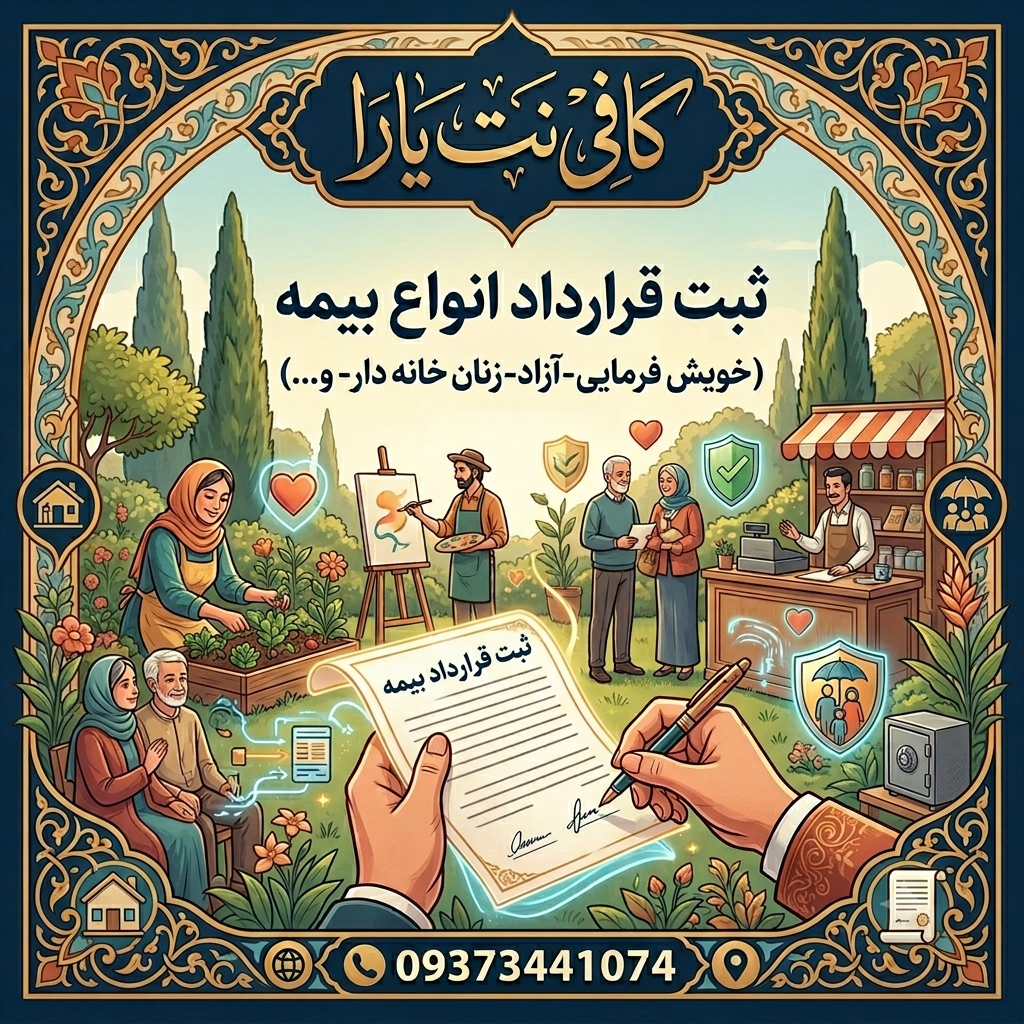 ثبت قرارداد انواع بیمه